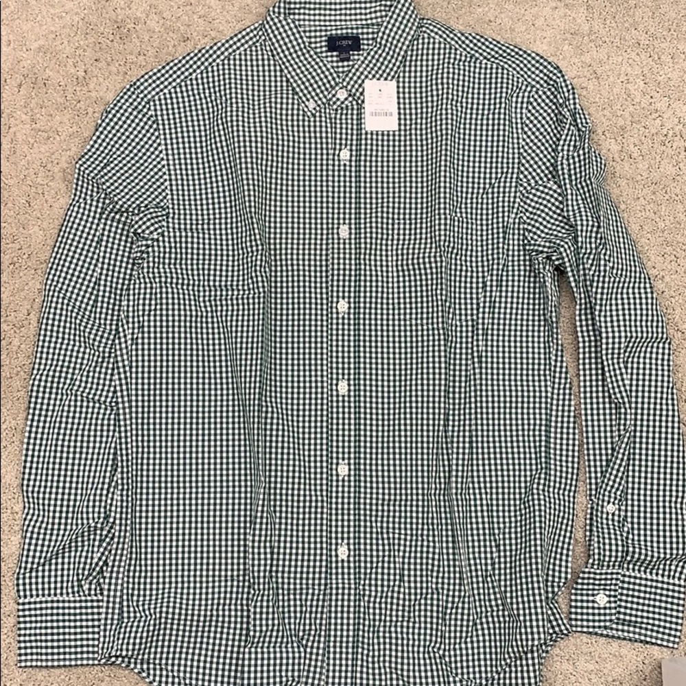 J Crew NWT men’s long sleeve shirt.  Size L.